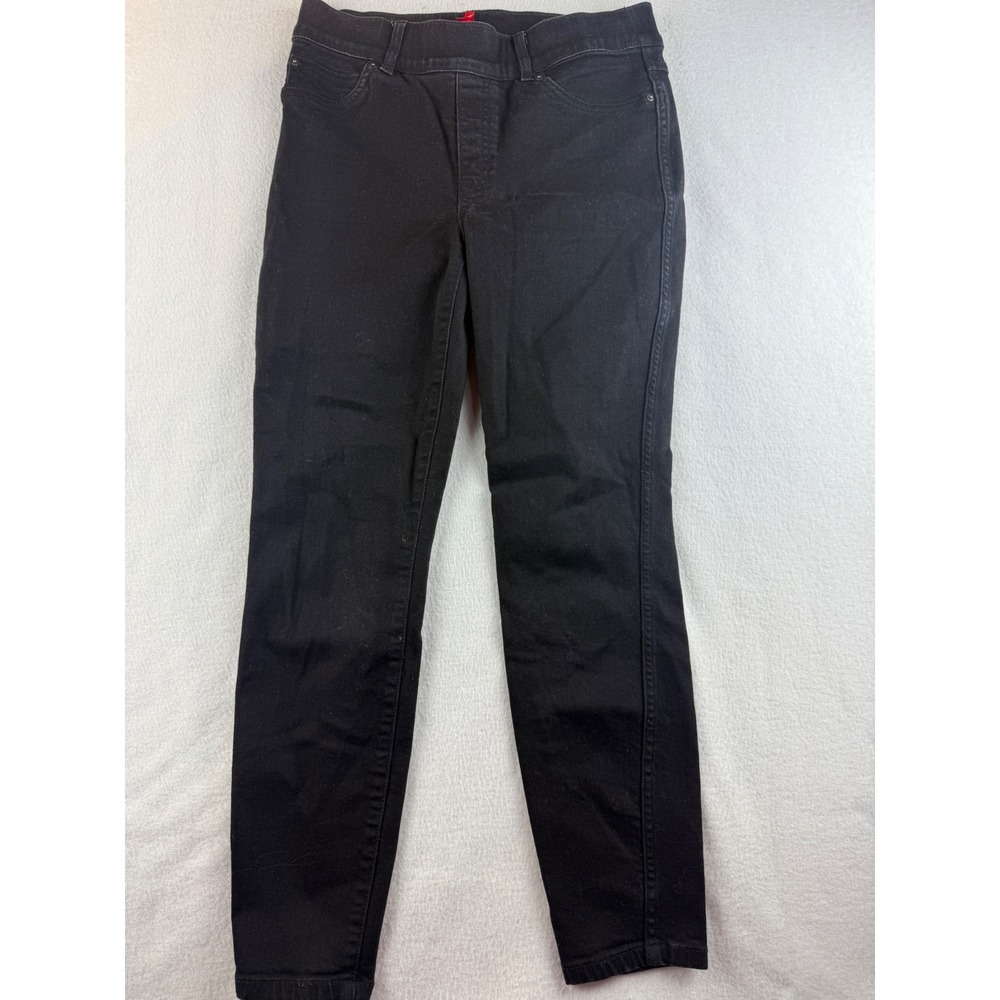 Spanx Jeggings Pull On Black Denim Pants Comfortable Everyday Medium